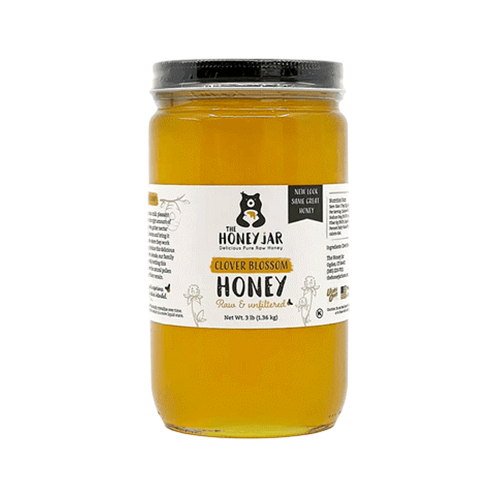 Clover Honey – Raw and Unfiltered – 12 oz